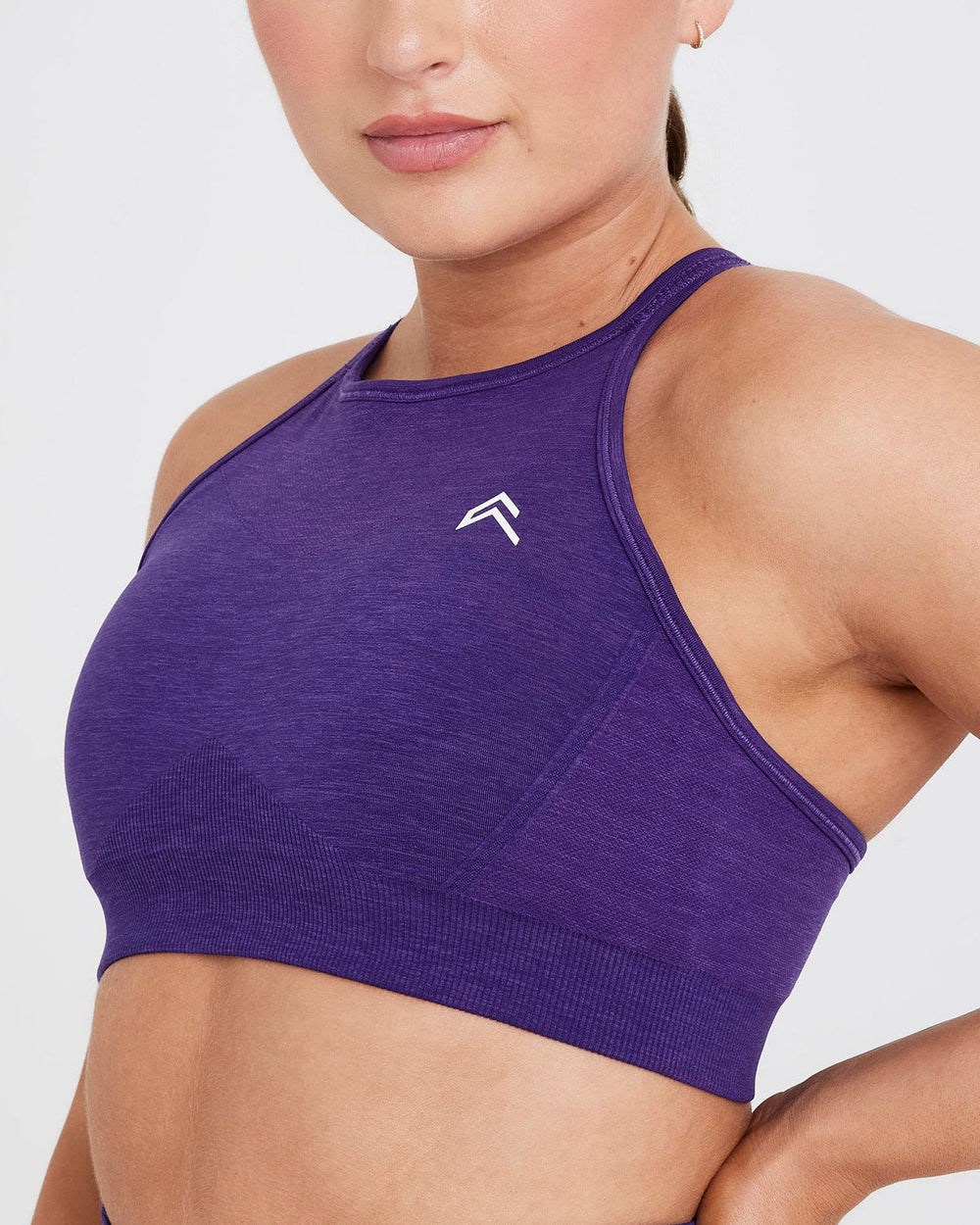 Amethyst Oner Active Effortless Seamless High Neck Bralette | 2105TAVYQ