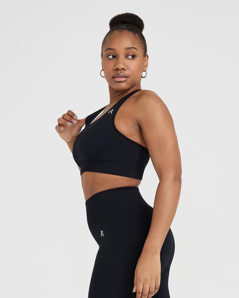 Black Marl Oner Active Classic Seamless 2.0 Bralette | 7536TMPQL