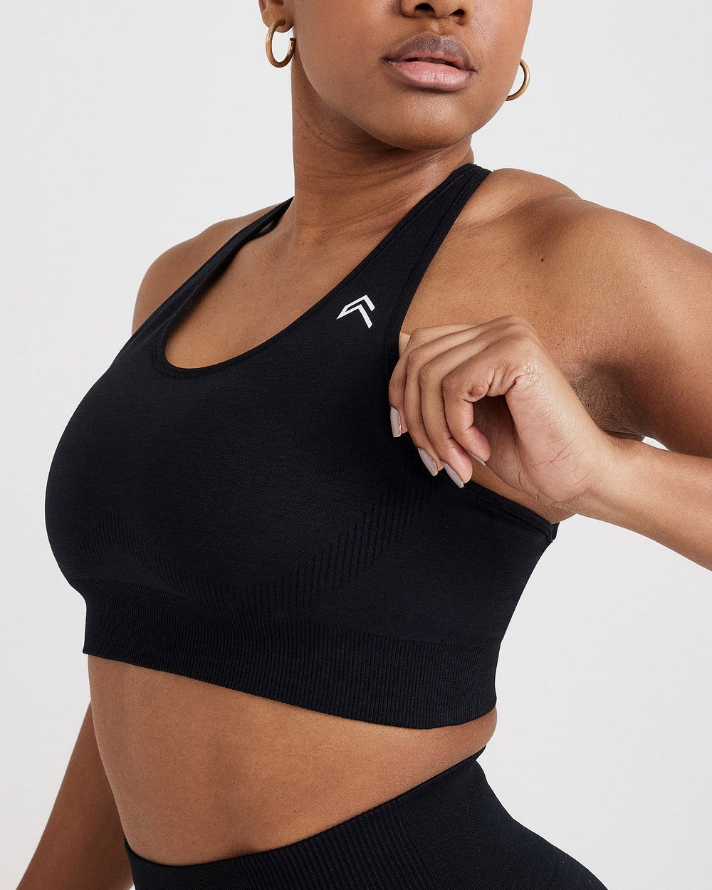 Black Marl Oner Active Classic Seamless 2.0 Bralette | 7536TMPQL