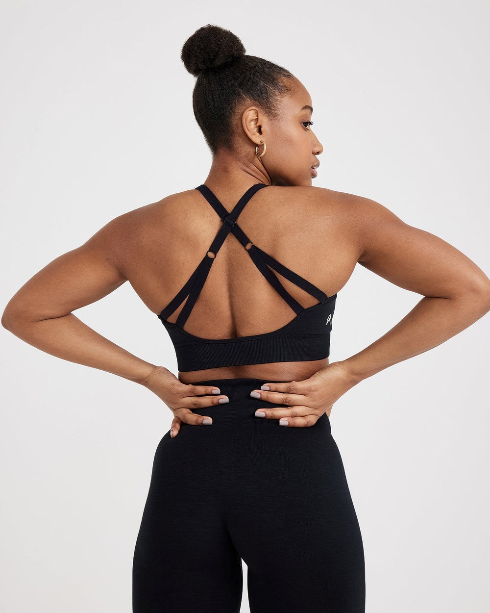 Black Marl Oner Active Classic Seamless 2.0 Bralette | 7536TMPQL