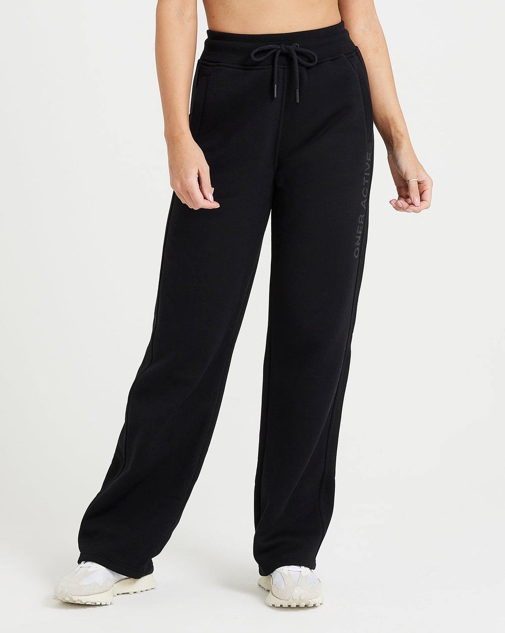 Black Oner Active Classic Lounge Straight Leg Jogger | 3542OZFRT