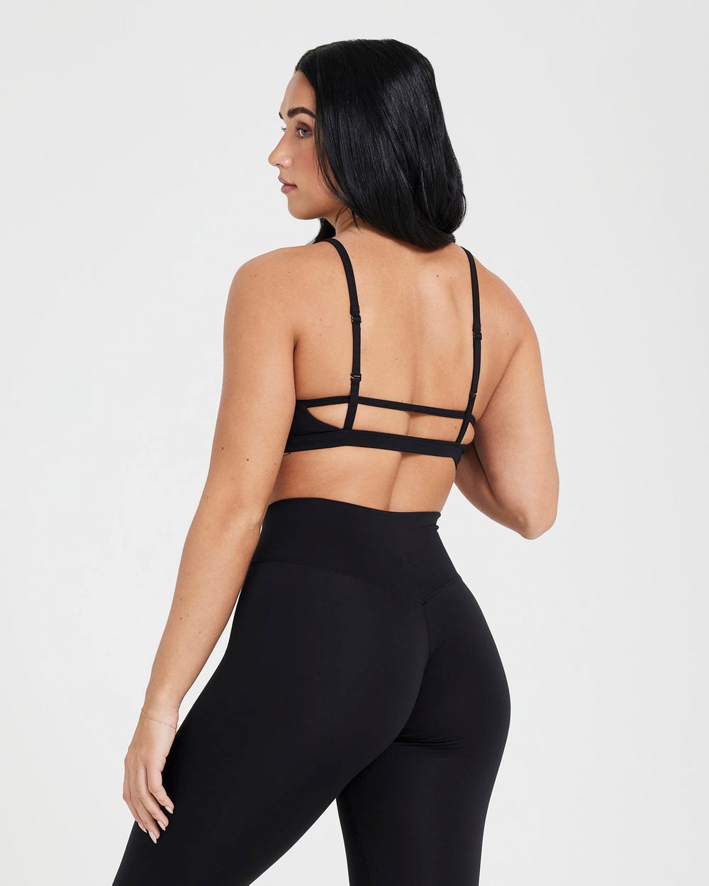 Black Oner Active Timeless Strappy Bralette | 6091OTFMV