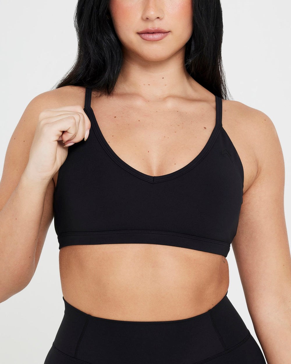 Black Oner Active Timeless Strappy Bralette | 6091OTFMV