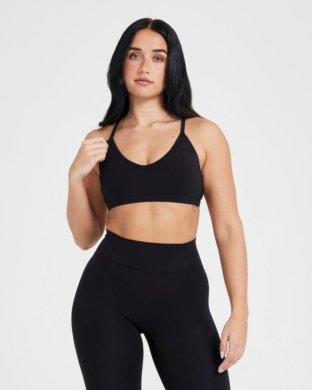 Black Oner Active Timeless Strappy Bralette | 6091OTFMV