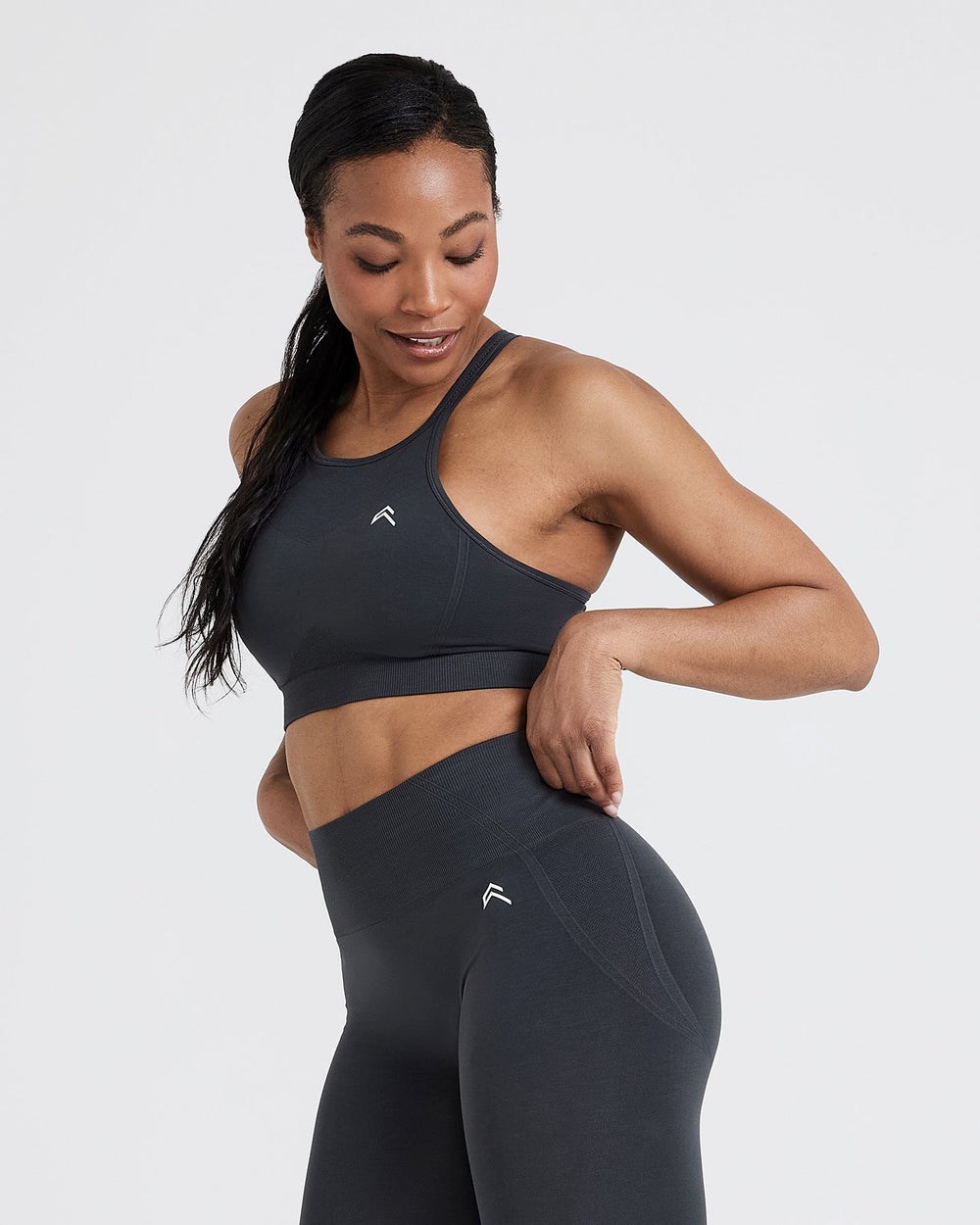 Coal Oner Active Effortless Seamless High Neck Bralette | 0842EPIBM