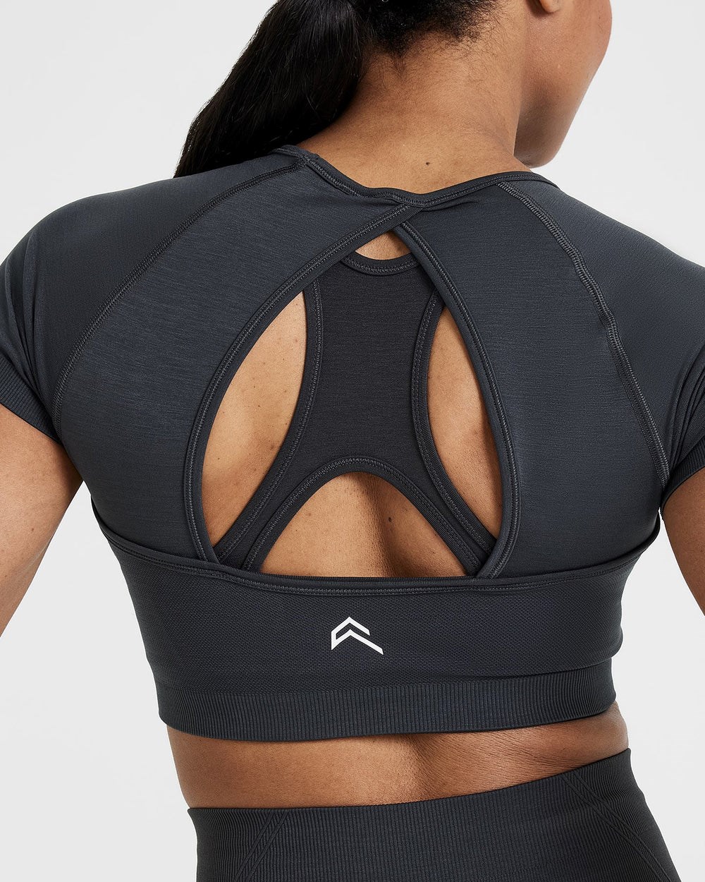 Coal Oner Active Effortless Seamless Short Sleeve Crop Top | 1765NTGWO