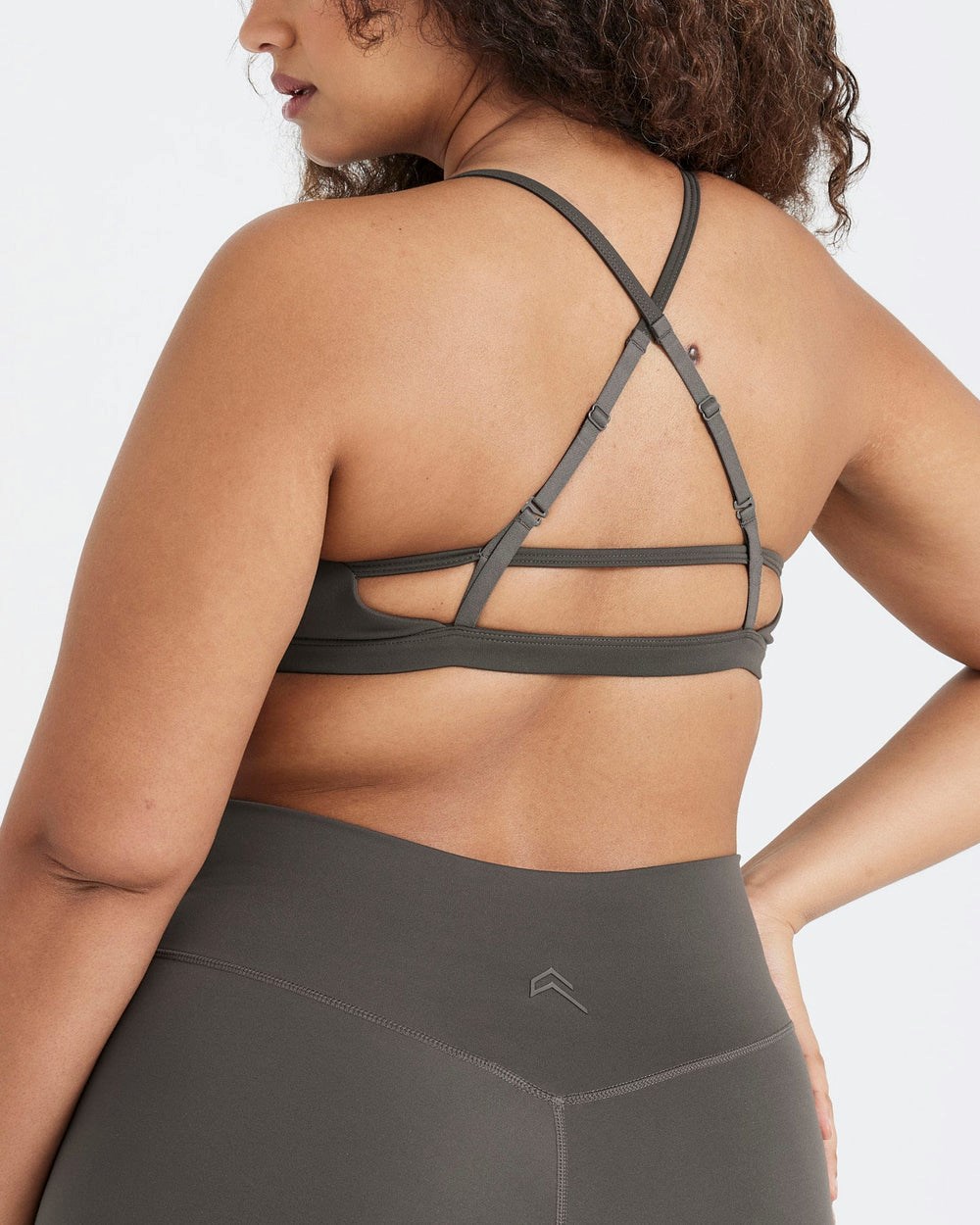 Deep Taupe Oner Active Timeless Strappy Bralette | 9314HPELJ