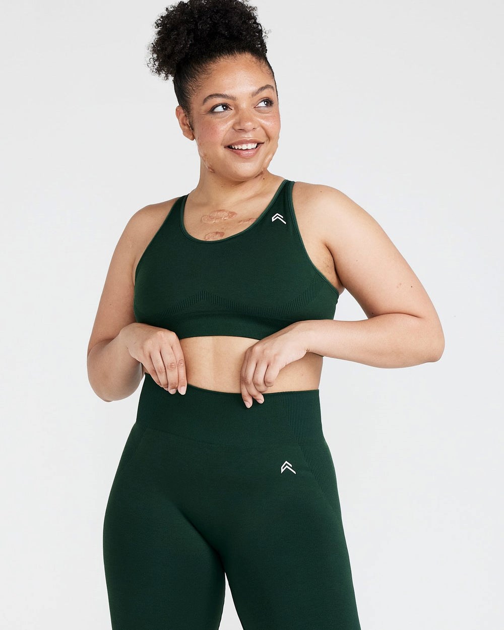 Evergreen Marl Oner Active Classic Seamless 2.0 Bralette | 6301GRIDX