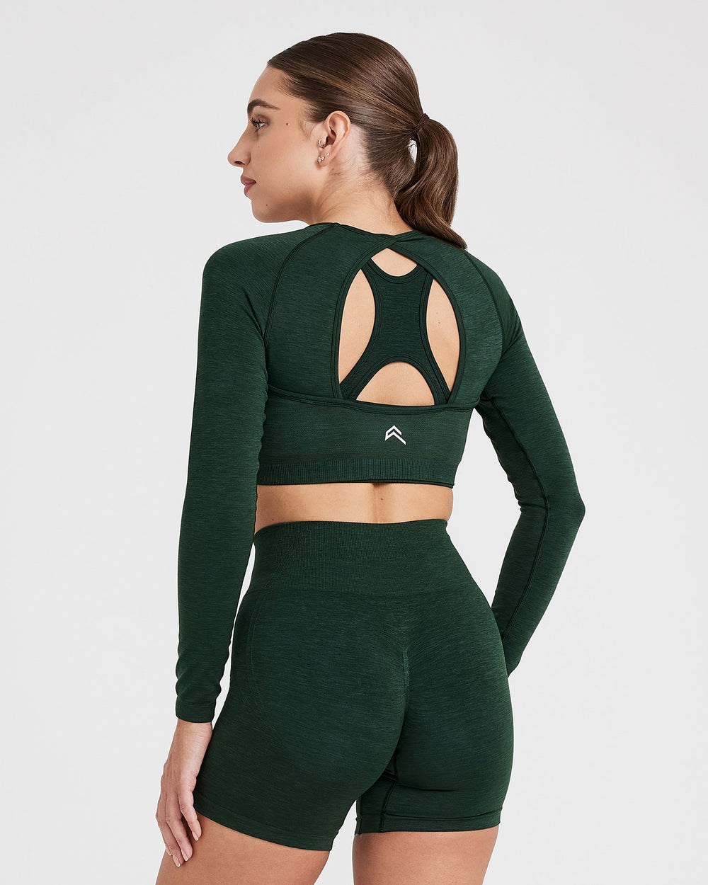 Evergreen Oner Active Effortless Seamless Long Sleeve Crop Top | 5781UMENX