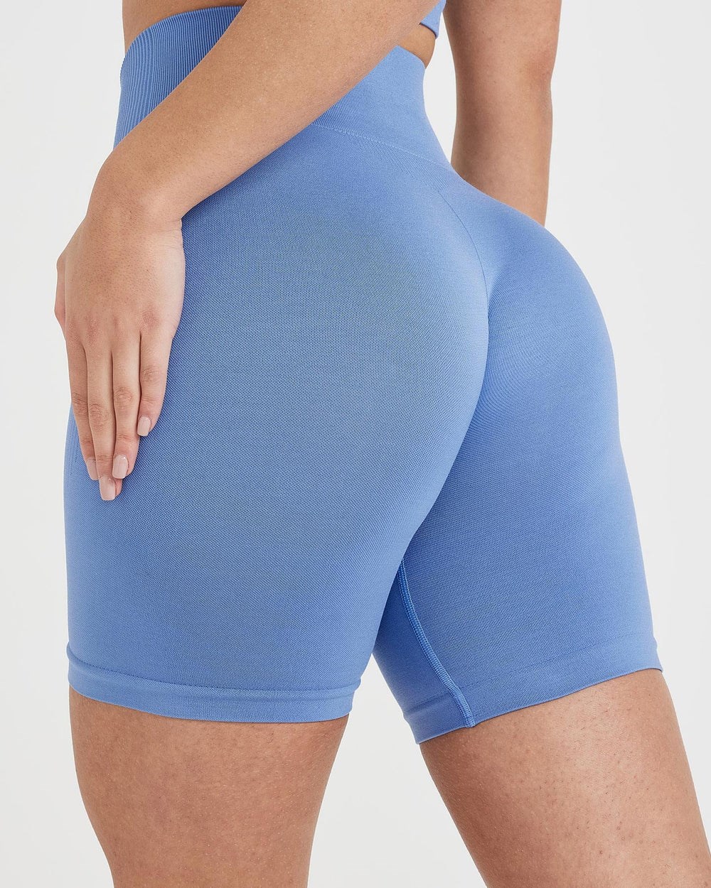 Light Denim Marl Oner Active Classic Seamless 2.0 Cycling Shorts | 5407KTEAO