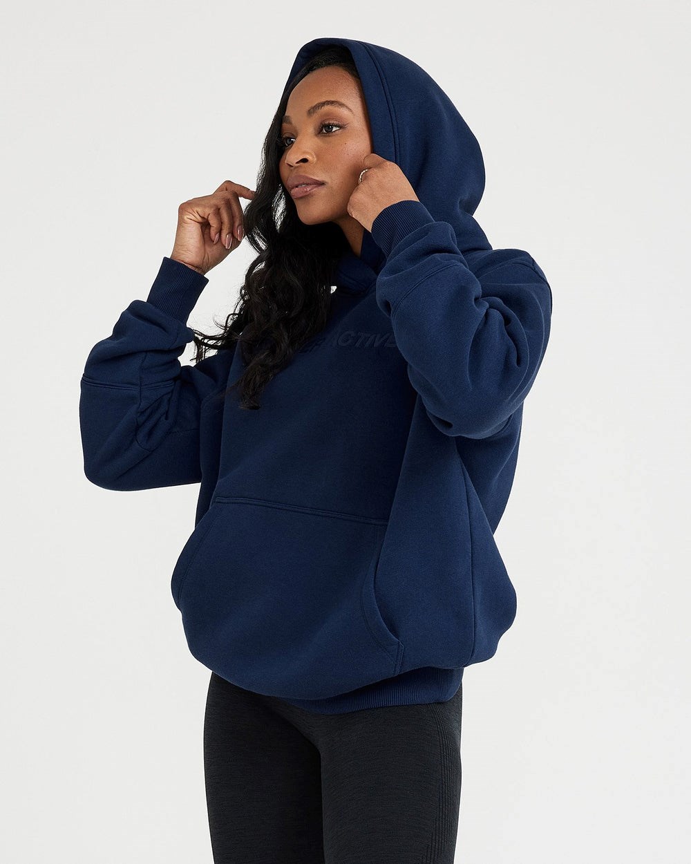 Midnight Oner Active Classic Lounge Oversized Hoodie | 5160WDMNB