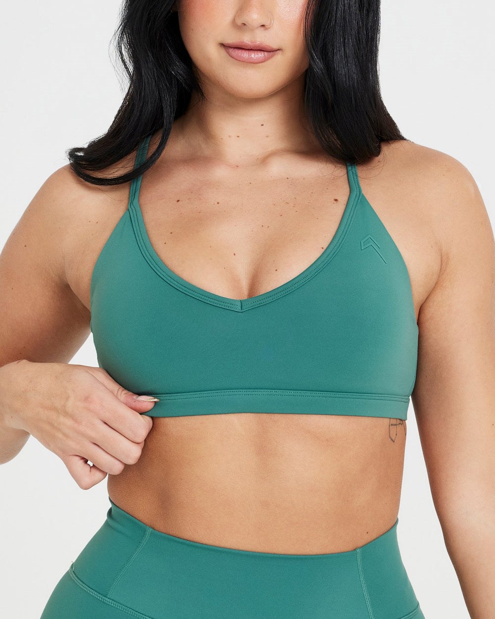 Mineral Green Oner Active Timeless Strappy Bralette | 5631ZAOSJ