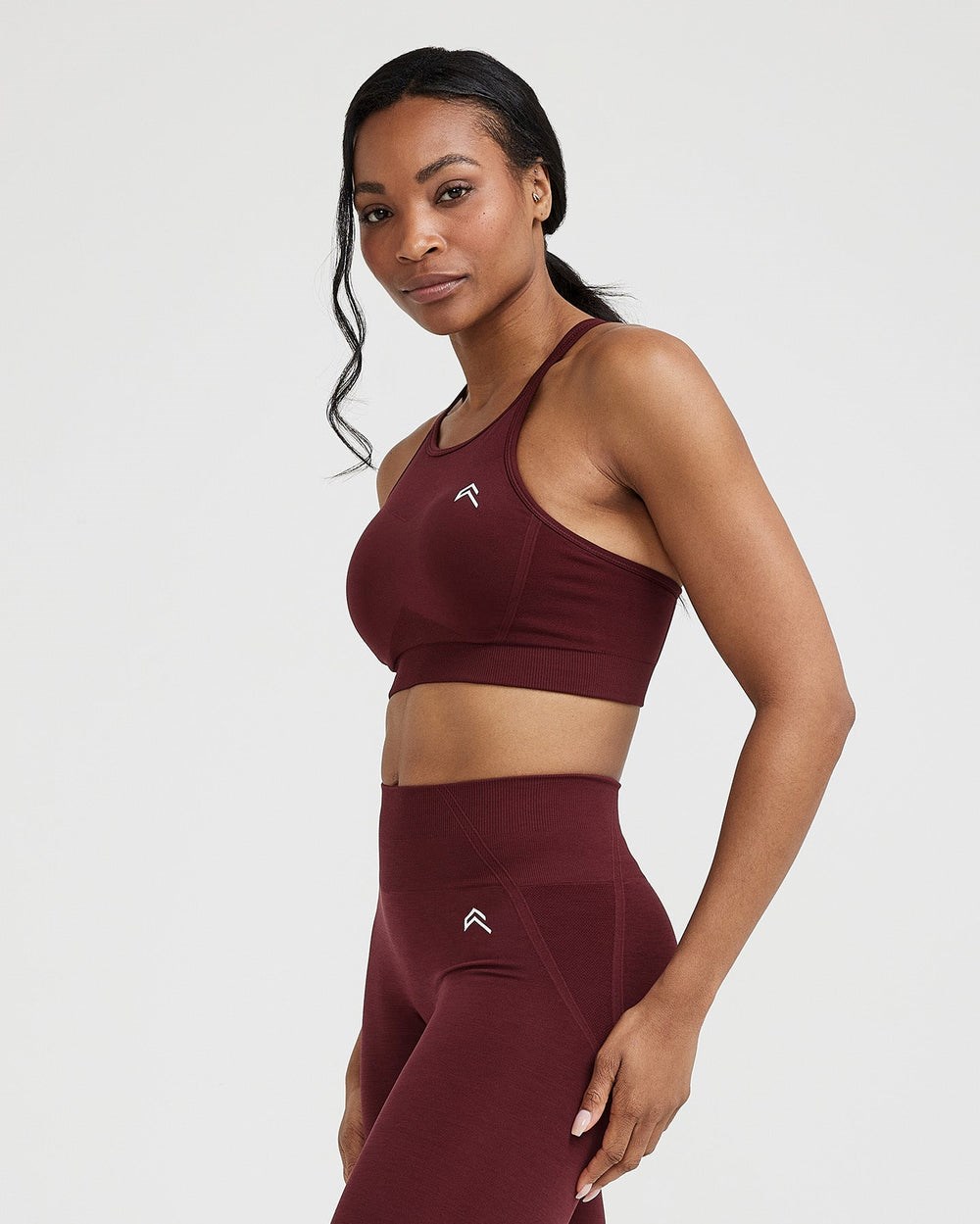 Rosewood Oner Active Effortless Seamless High Neck Bralette | 0972XUYRZ