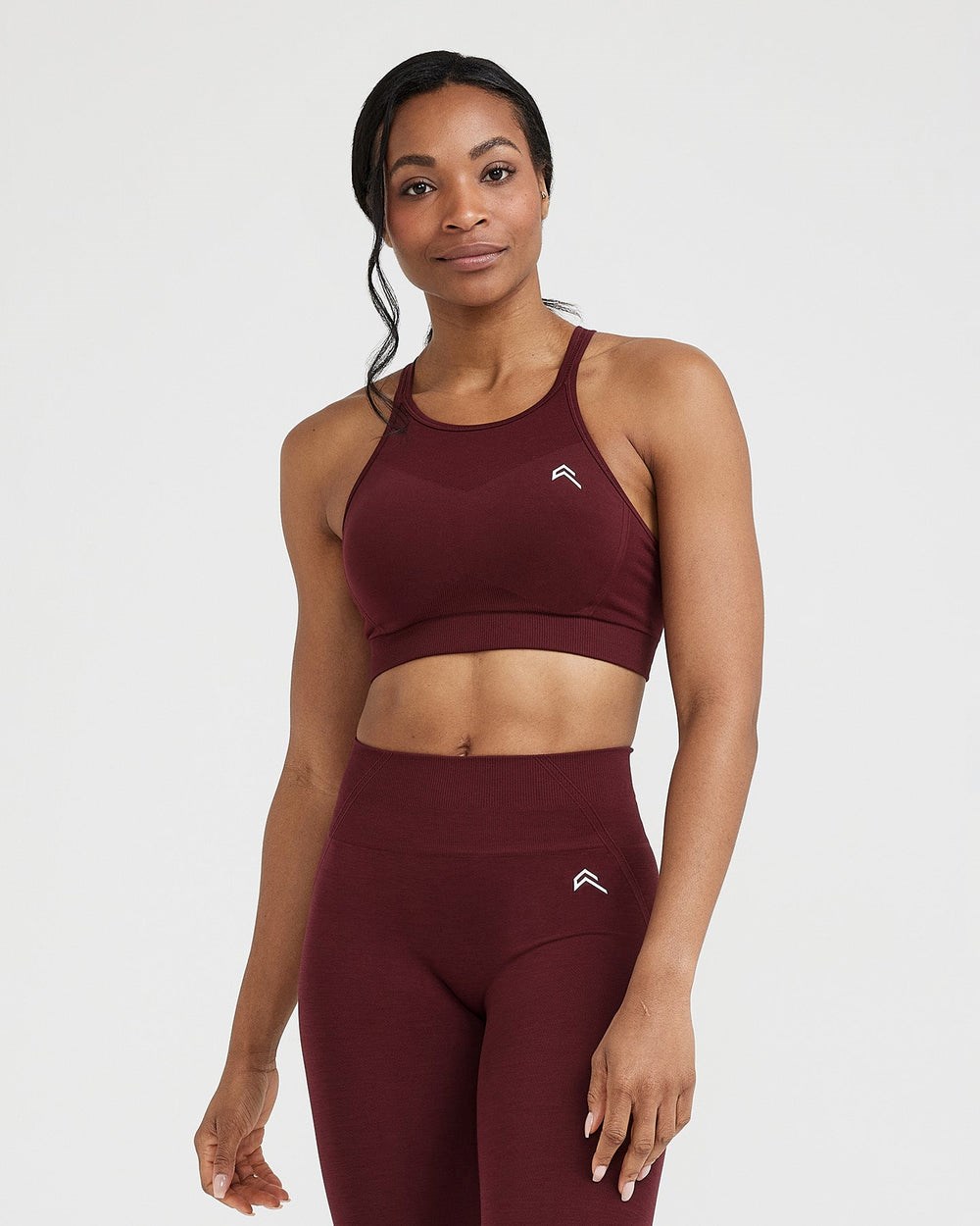 Rosewood Oner Active Effortless Seamless High Neck Bralette | 0972XUYRZ