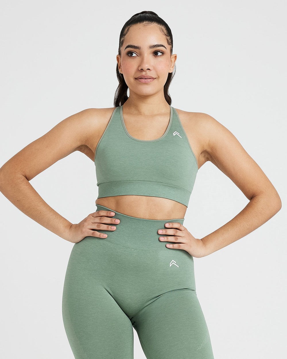 Sage Marl Oner Active Classic Seamless 2.0 Bralette | 2453TMBCU