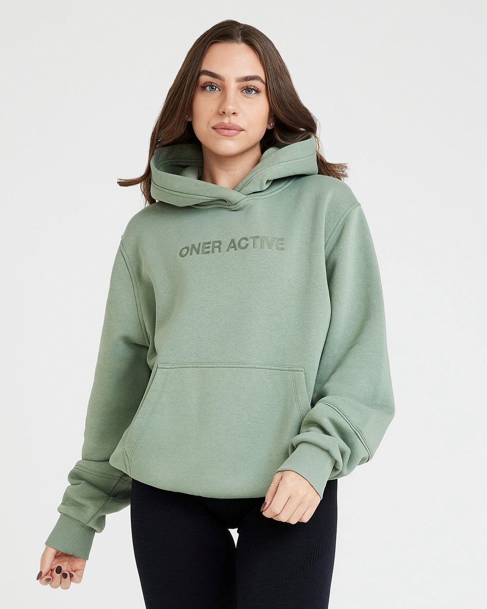 Sage Oner Active Classic Lounge Oversized Hoodie | 7138AGWDY