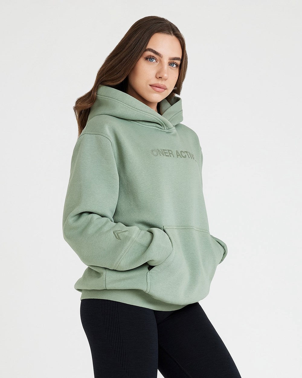 Sage Oner Active Classic Lounge Oversized Hoodie | 7138AGWDY