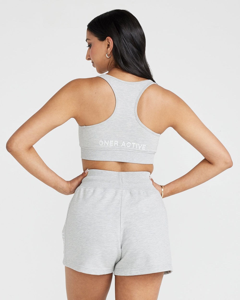 Silver Marl Oner Active Classic Lounge Bralette | 9842UZIOP