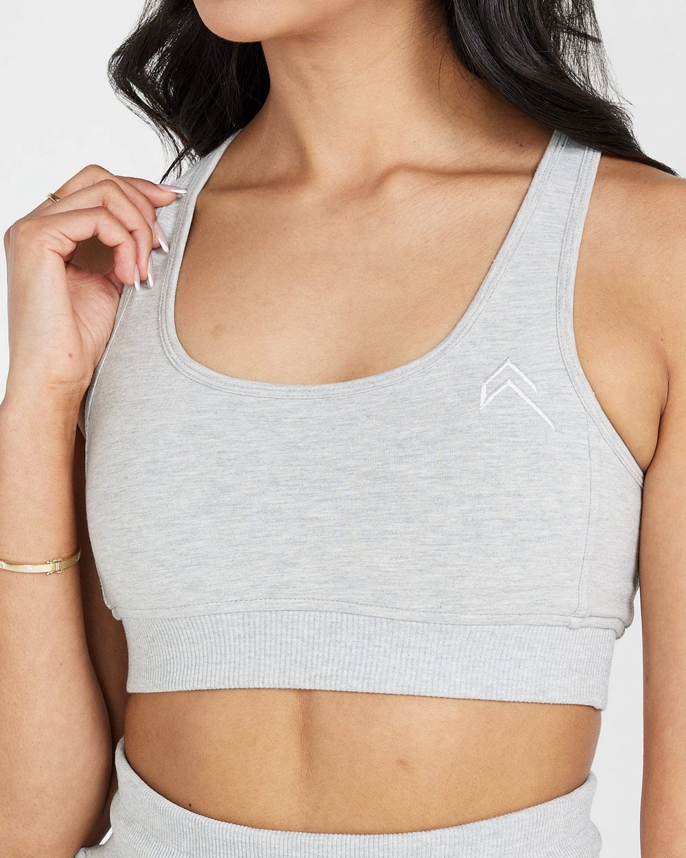 Silver Marl Oner Active Classic Lounge Bralette | 9842UZIOP