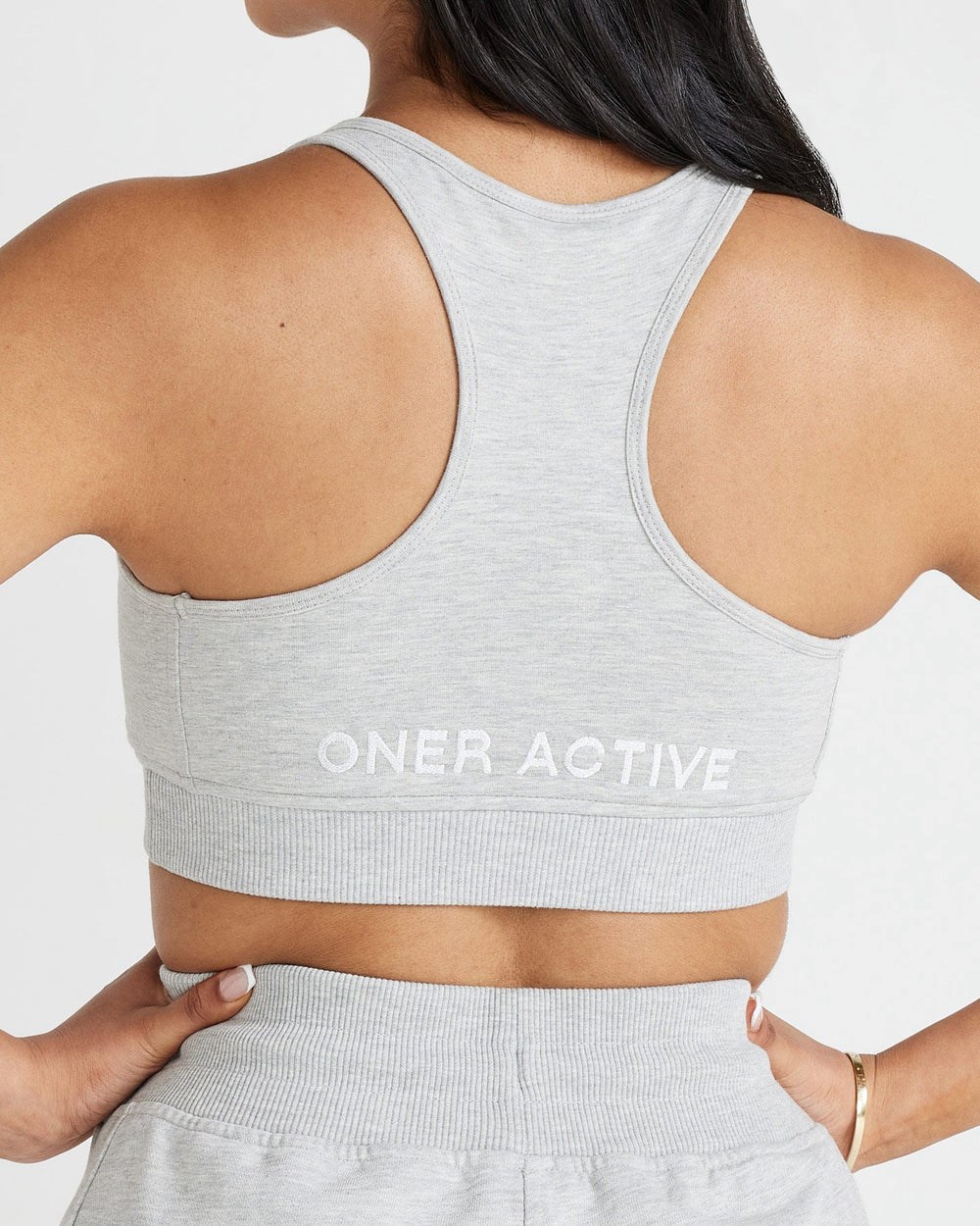 Silver Marl Oner Active Classic Lounge Bralette | 9842UZIOP