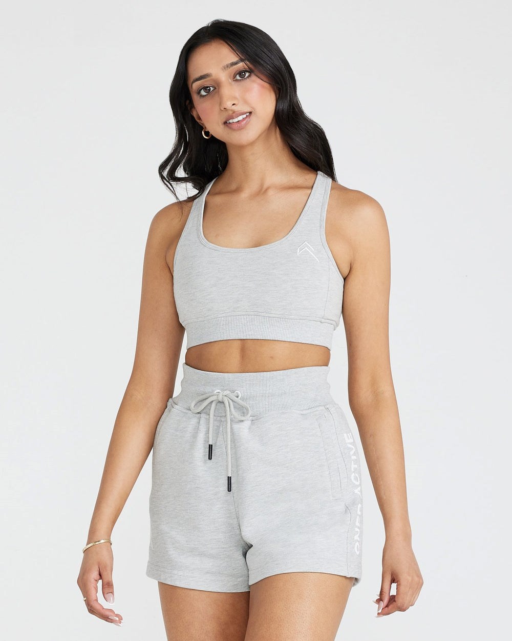 Silver Marl Oner Active Classic Lounge Bralette | 9842UZIOP