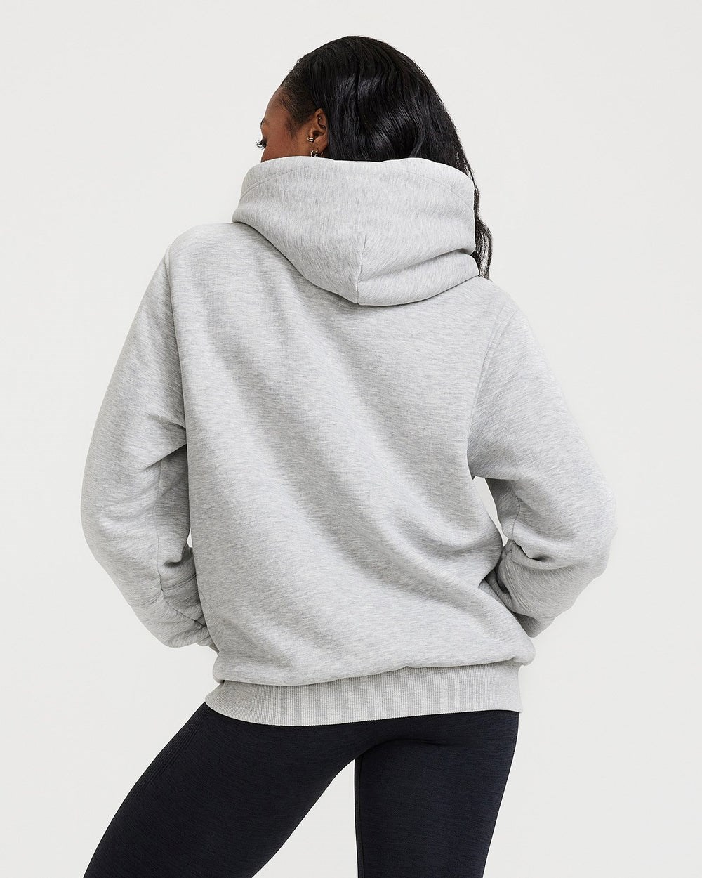 Silver Marl Oner Active Classic Lounge Oversized Hoodie | 5893YBCLR