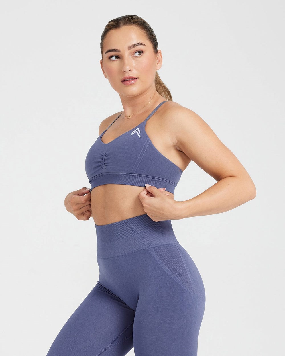 Slate Blue Oner Active Effortless Micro Bralette | 9673XPBNC