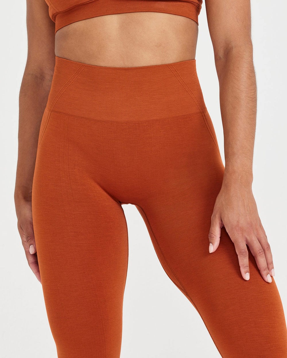 Warm Copper Oner Active Effortless Seamless Leggings | 8075TDKNP