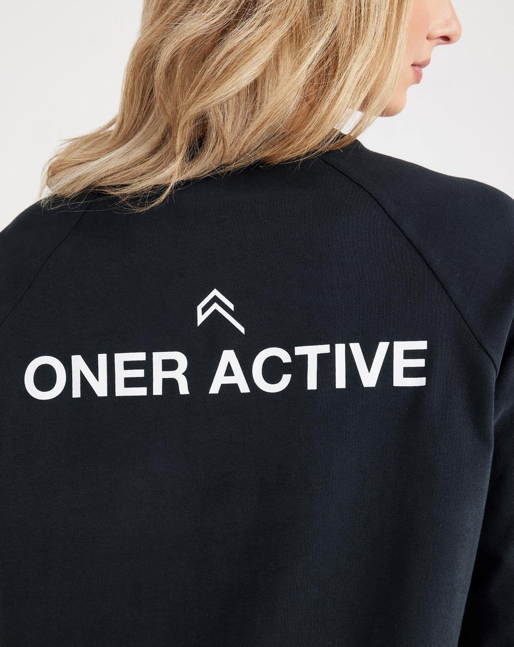 Washed Black Oner Active Graphic Oversized Long Sleeve Tee | 0921QNHKJ