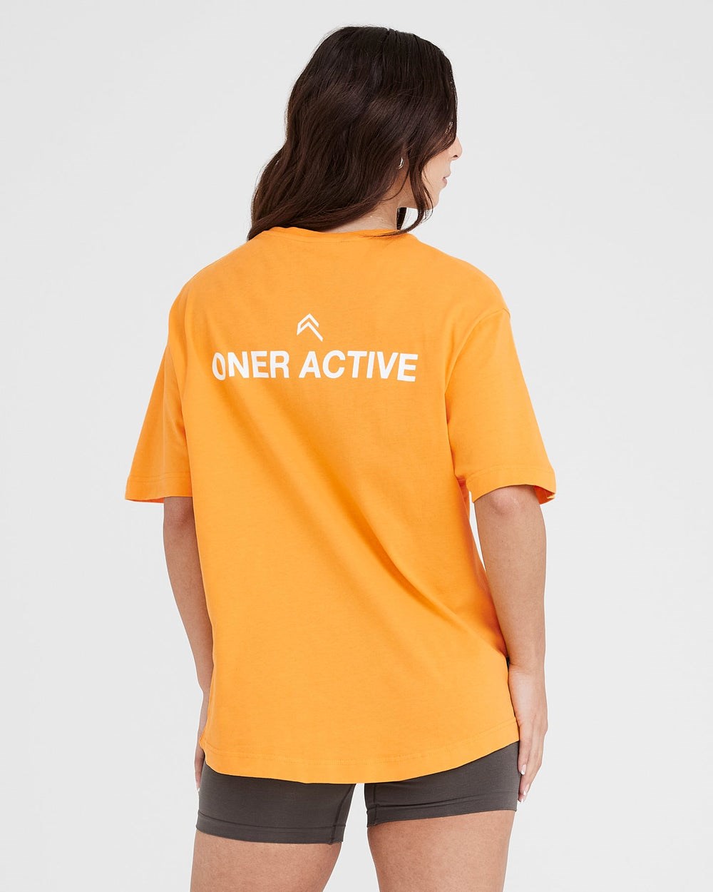 Washed Sunset Oner Active Graphic Oversized Short Sleeve Tee | 7029WONQL