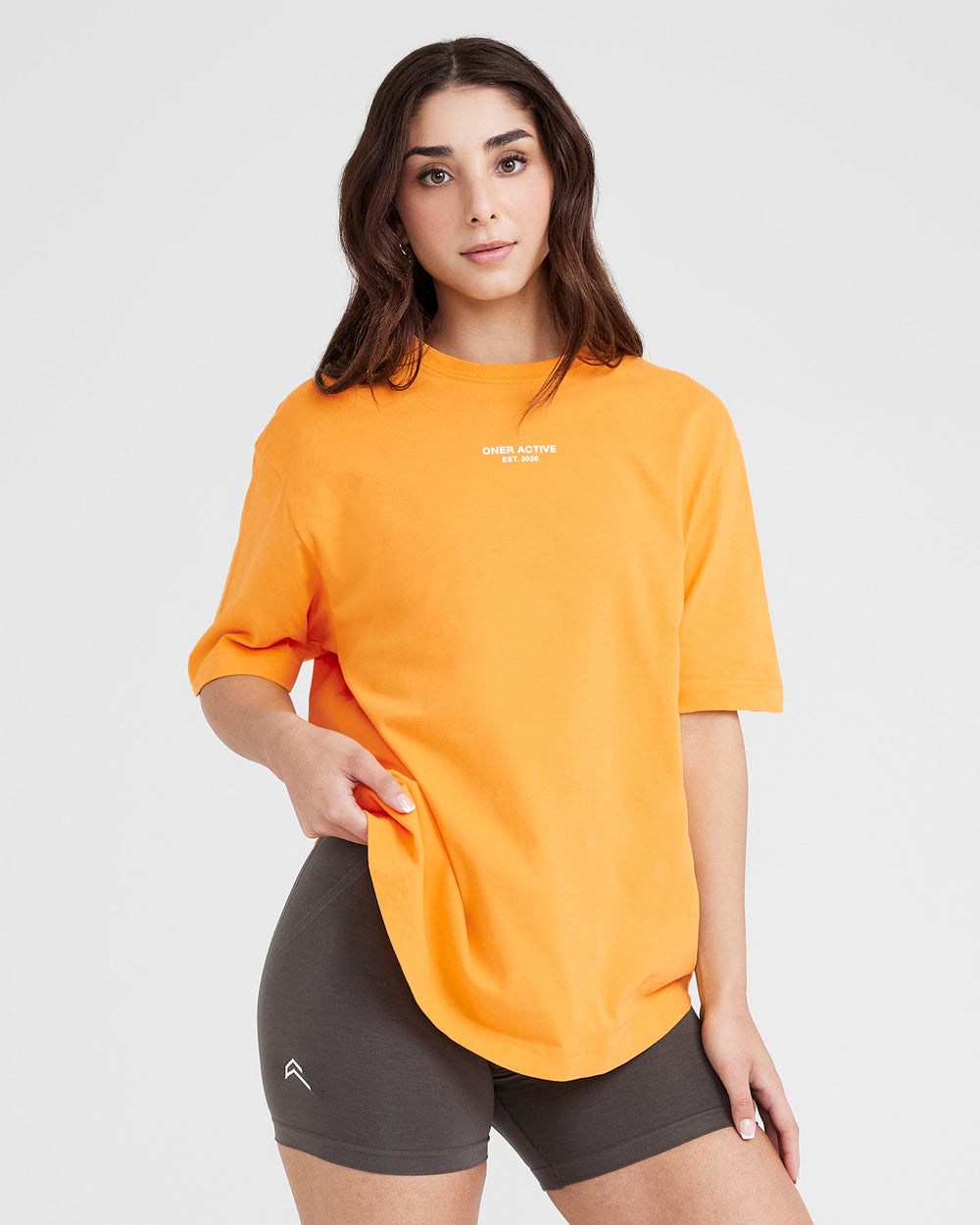 Washed Sunset Oner Active Graphic Oversized Short Sleeve Tee | 7029WONQL