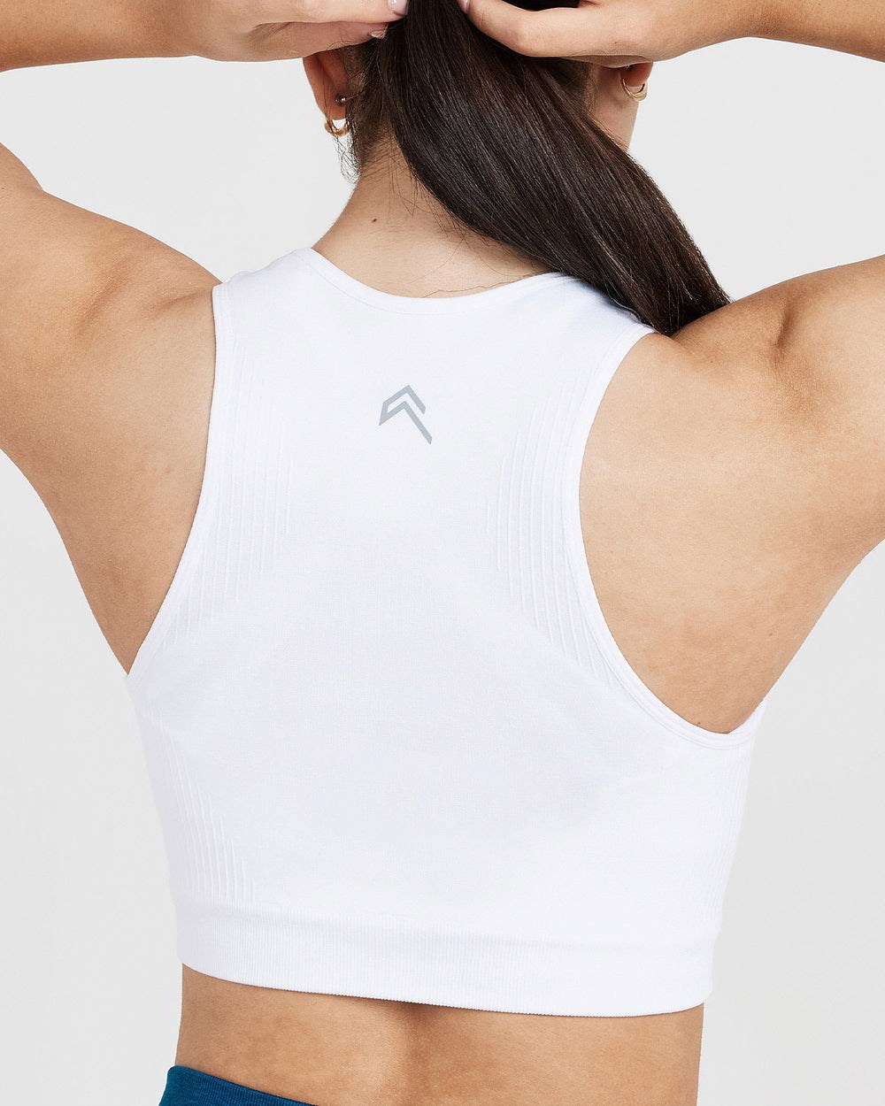 White Oner Active Classic Seamless 2.0 Crop Top | 5401PCALD