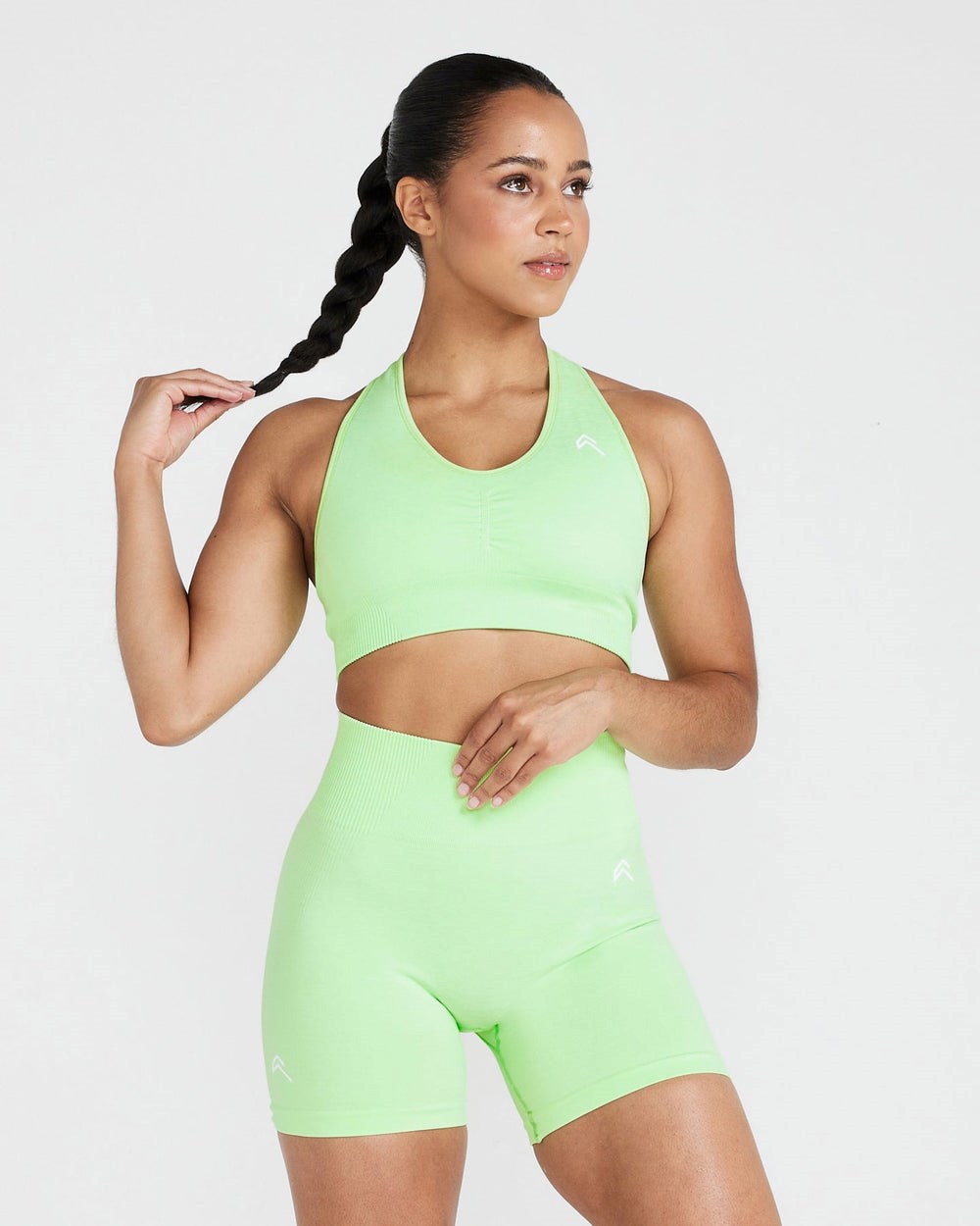 Zest Marl Oner Active Classic Seamless 2.0 V-Neck Bralette | 1543RAXUF