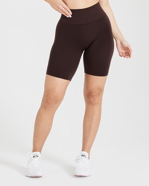 70% Cocoa Oner Active Effortless Seamless Cycling Shorts | 7629HJTFP