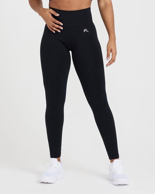 Black Marl Oner Active Classic Seamless 2.0 Leggings | 6579ZUIKB