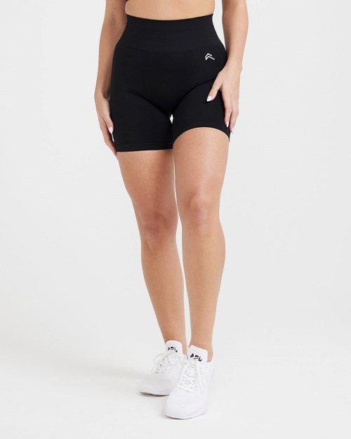 Black Oner Active Effortless Seamless Shorts | 0678JNIVC