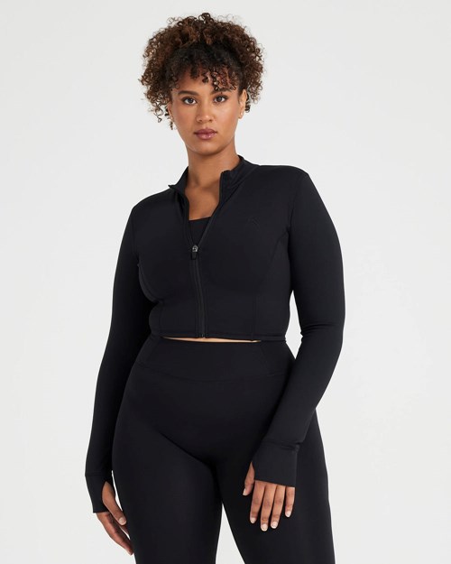 Black Oner Active Timeless Crop Jacket | 6547JZHVS