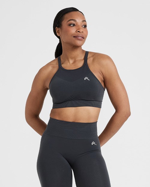 Coal Oner Active Effortless Seamless High Neck Bralette | 0842EPIBM