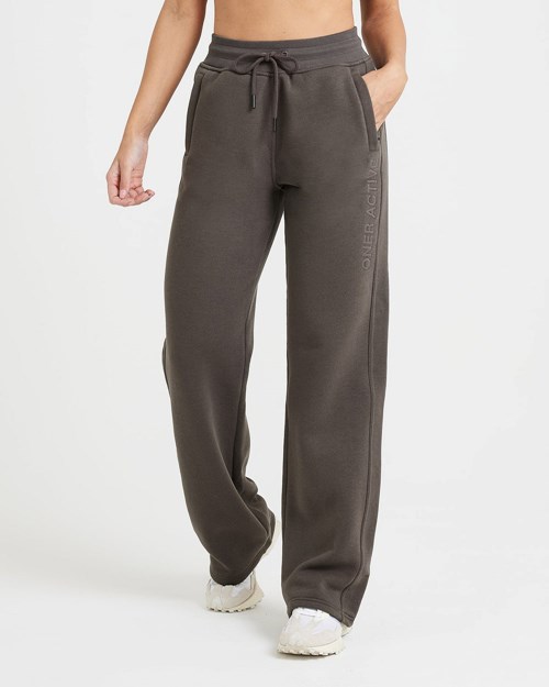 Deep Taupe Oner Active Classic Lounge Straight Leg Jogger | 9327VOBZP