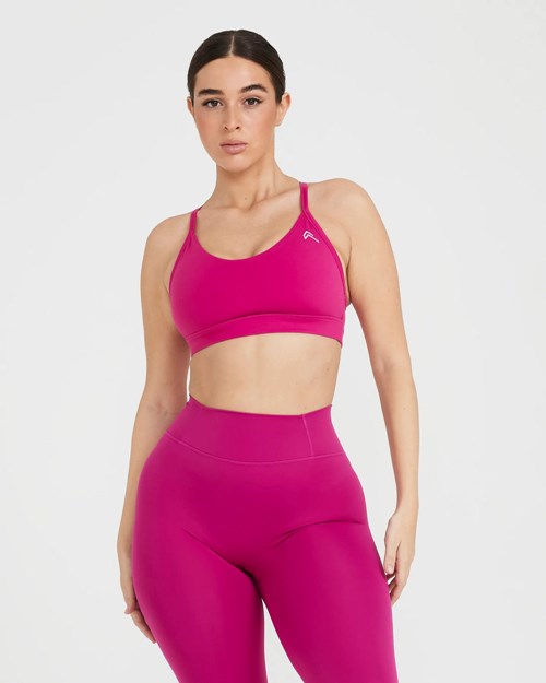 Fuchsia Oner Active Everyday Sports Bra | 9213WUOMV