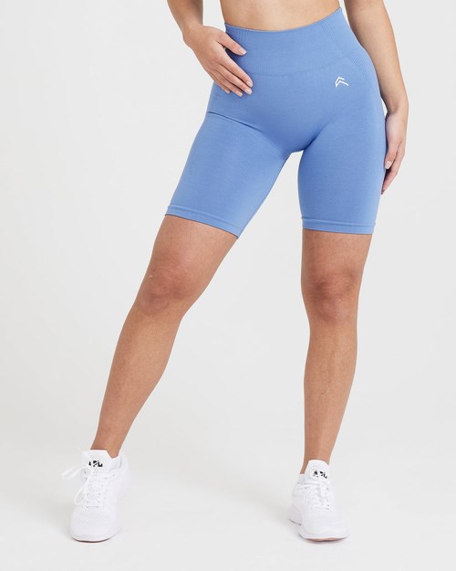 Light Denim Marl Oner Active Classic Seamless 2.0 Cycling Shorts | 5407KTEAO