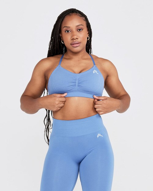 Light Denim Oner Active Effortless Micro Bralette | 9068LQAEC