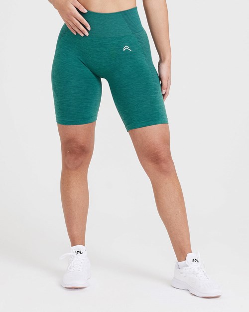 Mineral Green Marl Oner Active Classic Seamless 2.0 Cycling Shorts | 4607ASTBV