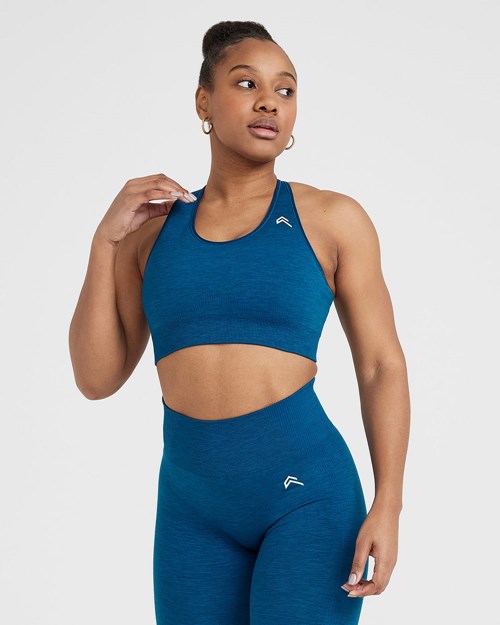 Petrol Blue Marl Oner Active Classic Seamless 2.0 Bralette | 4175KOBIR