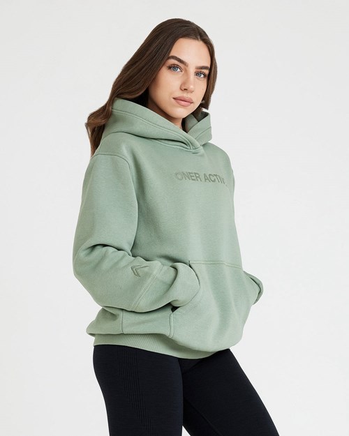 Sage Oner Active Classic Lounge Oversized Hoodie | 7138AGWDY