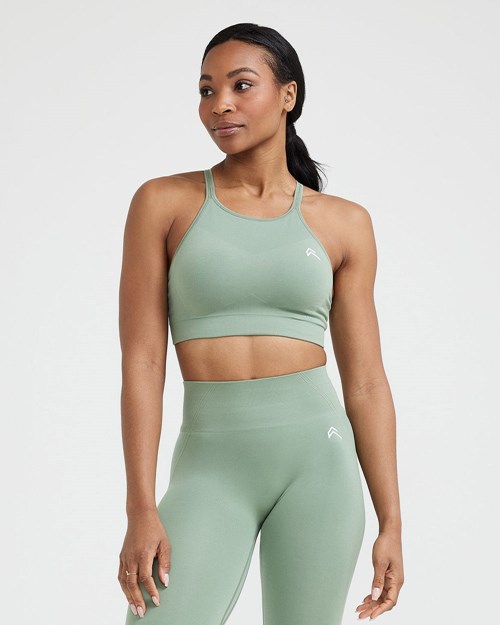 Sage Oner Active Effortless Seamless High Neck Bralette | 4096DSGBT