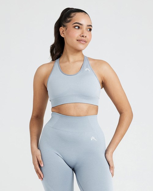 Smoke Grey Marl Oner Active Classic Seamless 2.0 Bralette | 0258YOUBG