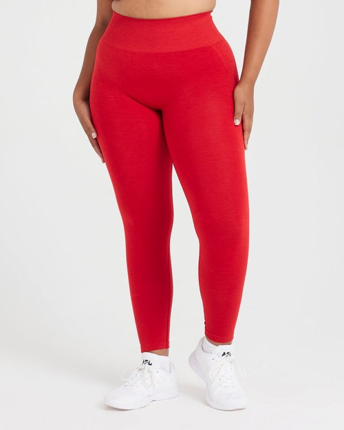 Spicy Red Oner Active Effortless Seamless Leggings | 6584XIRJH