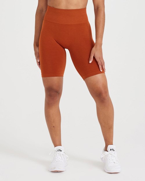 Warm Copper Oner Active Effortless Seamless Cycling Shorts | 8761JDRGA