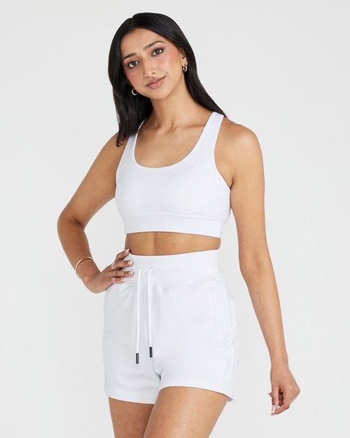 White Oner Active Classic Lounge Bralette | 0275IFUCN